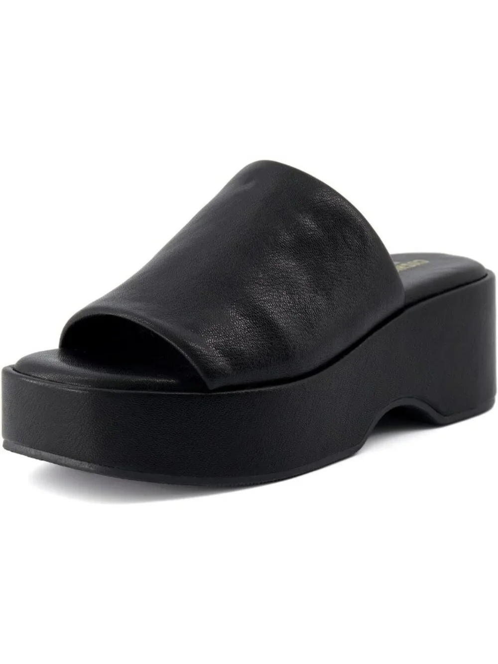 Stylish Women's Platform Sandals - Slip-On Wedge Slides with Memory Foam Comfort